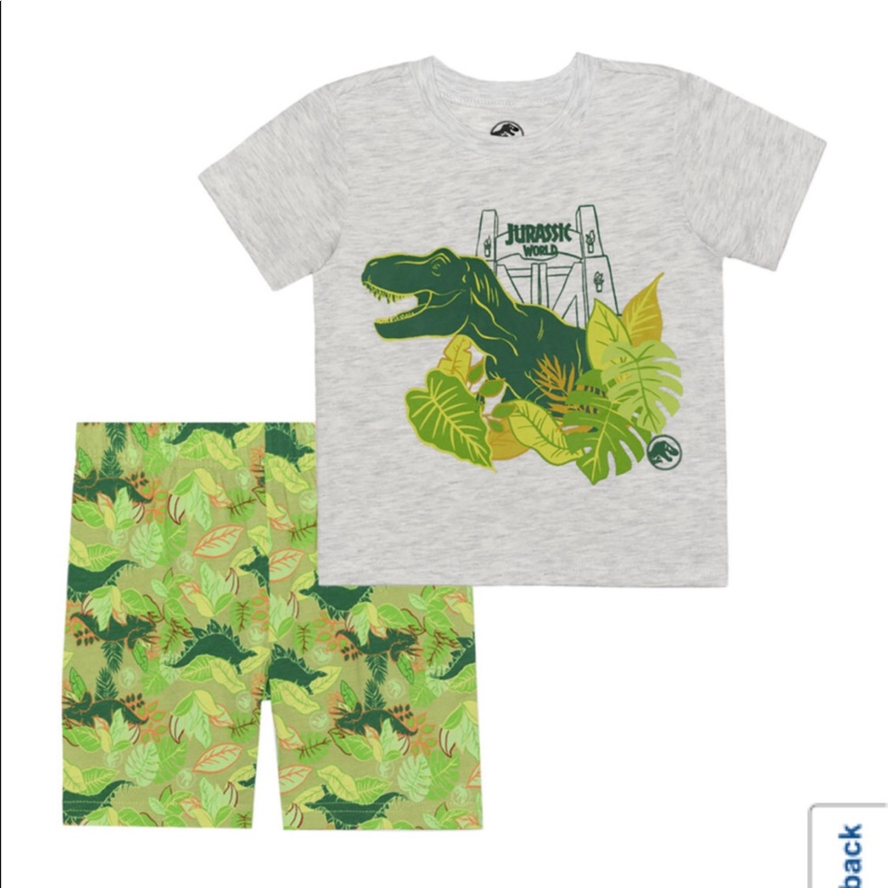 🦕New Toddler Jurassic World 2 Piece Short Set size 2T